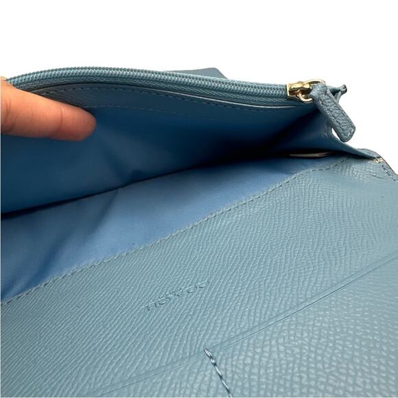 COACH Blue Wallet with Chain Id / Card Slot Case - Picture 8 of 16